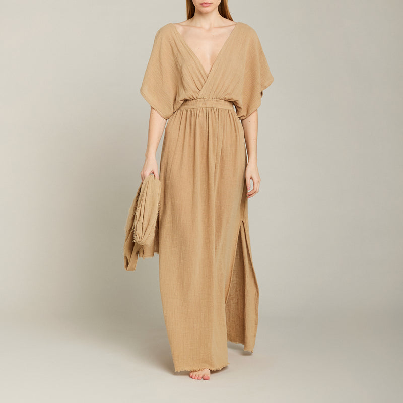 Empire long resort dress