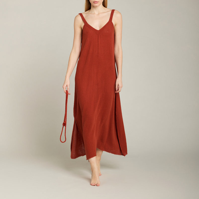 Palma de Mallorca long halter beach dress