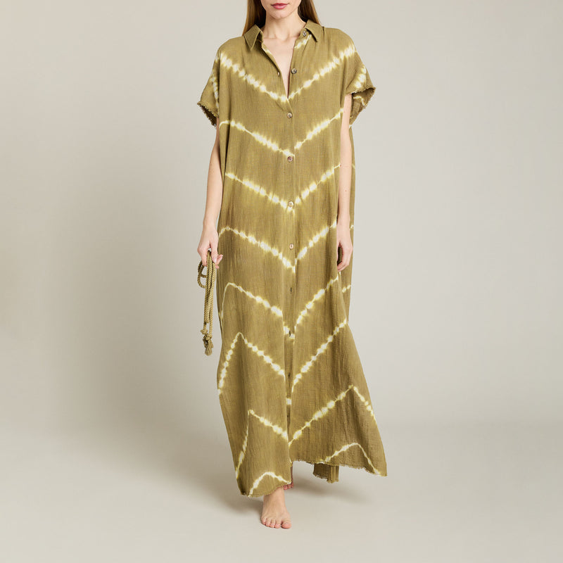Mykonos long shirt dress tie dye Bingin