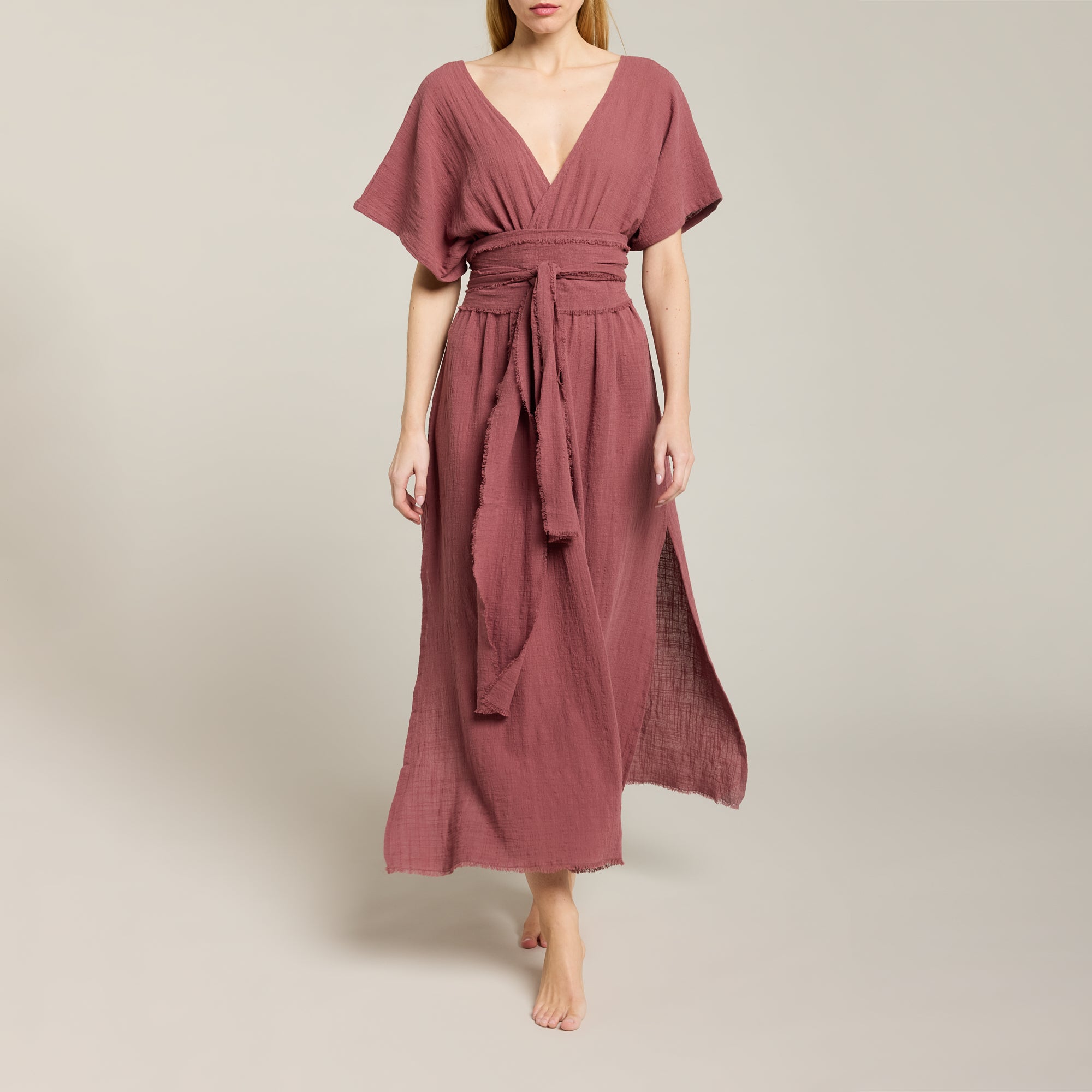 long resort dress Mocha Rose Kaftan Maxi Dress | Goddess Kaftan Dress | Resort Wear Wedding Guest Dress