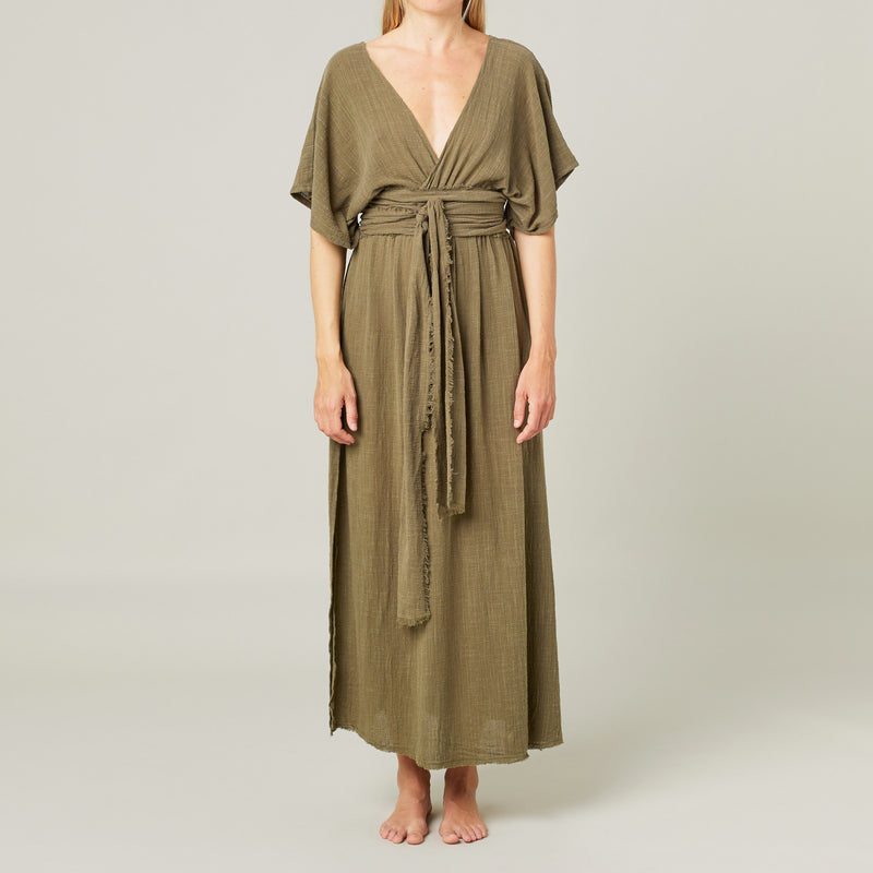 Empire long resort dress