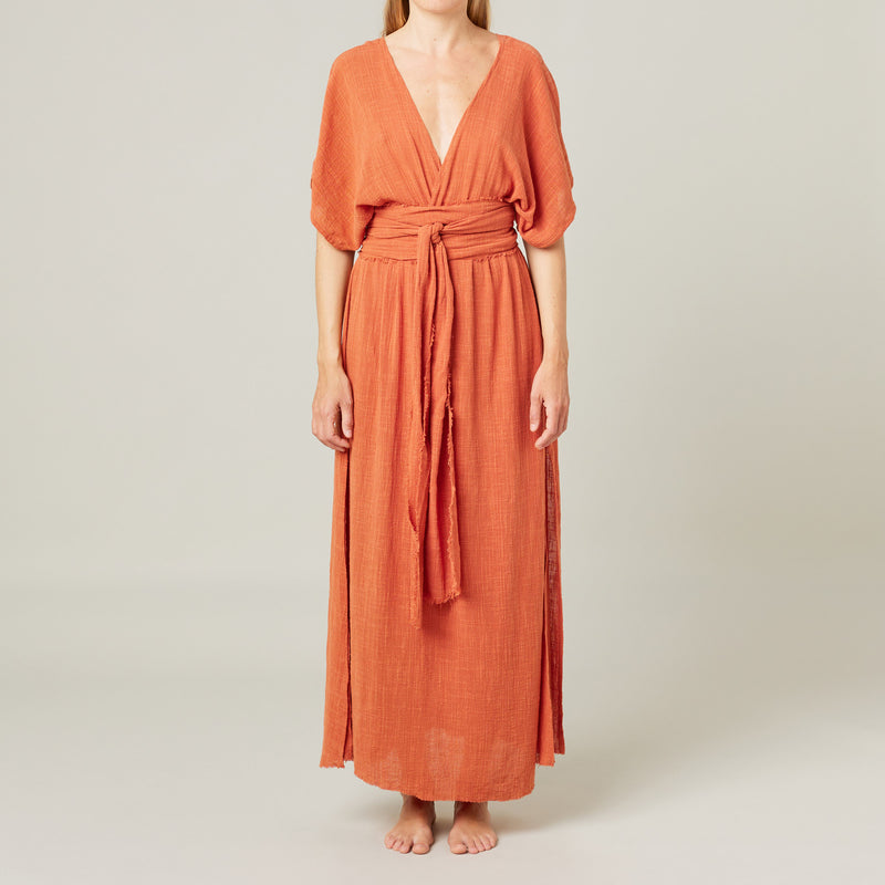 Empire long resort dress