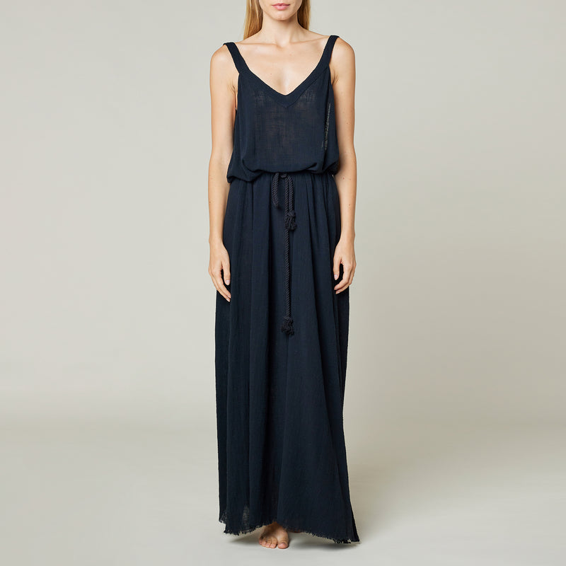 Palma de Mallorca long halter beach dress