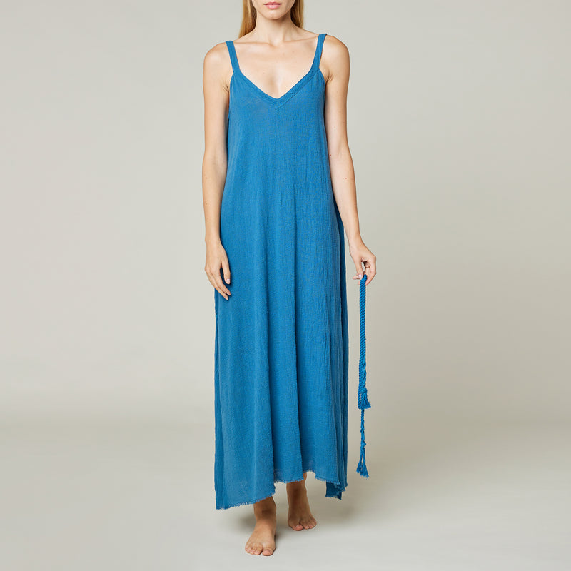 Palma de Mallorca long halter beach dress