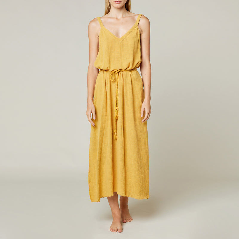 Palma de Mallorca long halter beach dress